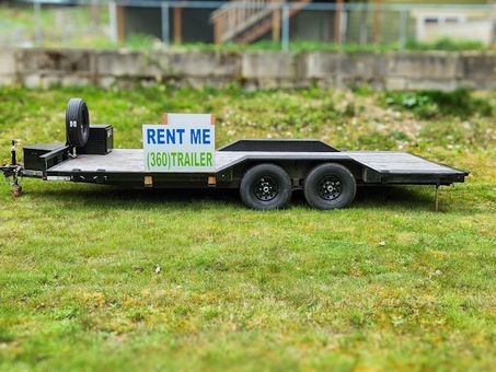PNW Trailer Rentals empty car hauler